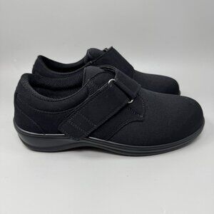 Orthofeet 825 Wichita Stretch Black Diabetic  Arch Shoes Womens Size 11 EE